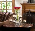 Scrollwork Candle Stand and Centerpiece Vase