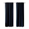 2 Panel 84"L x 52"W Navy Nautical Anchors Window Curtain Set