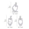 Abstract Villain Resin Sculpture Set, 3pc