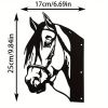 Peeping Horse Iron Wall Decor