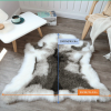 Faux Reindeer Hide Rug, White & Grey