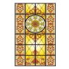 Yellow Stained Glass Church-Style Window Film