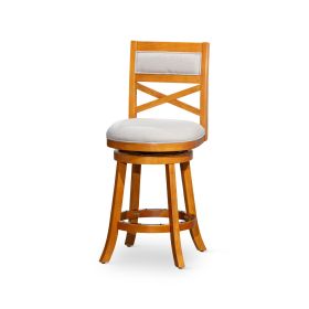 24in Counter Height X-Back Swivel Stool