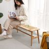 Natural Oak Wood Dining Bench