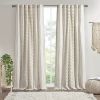 Cotton Printed Chenille Stripe Curtain Panel