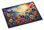 Pansies in Color Welcome Doormat
