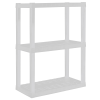 3-Tier Plastic Garage Storage Shelving Unit, White