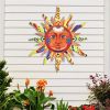 3D Metal Sun Wall Hanging Art