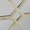 Distressed White Wood Wall Mirror Set of 2