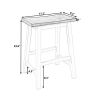 Farmhouse Counter Height Dining Stools, Set of 2
