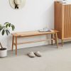 Natural Oak Wood Dining Bench