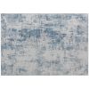 4x6 Modern Abstract Washable Rug, Blue