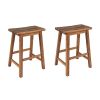 Farmhouse Counter Height Dining Stools, Set of 2