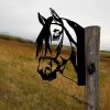 Peeping Horse Iron Wall Decor