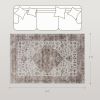 4x6 Vintage Washable Rug, Tan