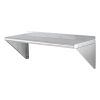 12x36in Stainless Steel Floating Wall Shelf