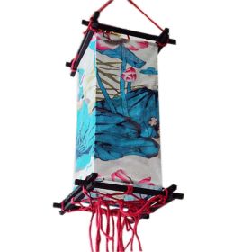 Chinese Blue Lotus Cloth Lantern