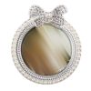 Rhinestone Round Photo Frame, 2.7x2.7in