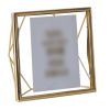 Golden Geometric Glass Picture Frame Ornament
