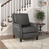 Push Back Reclining Chair, Grey