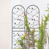 Metal Garden Trellis, Set of 4, Bird Design