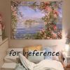 Mediterranean Rose Oil Painting Tapestry, 29x39in