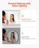 LED Bathroom Mirror, 36" x 72" LED Bathroom Vanity Mirror with Frontlit and Backlit, Anti-Fog Memory Mirror with Lights