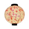 Japanese Floral Paper Lantern, White