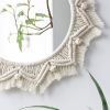 Boho Macrame Round Mirror