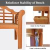 49in Eucalyptus Wood Outdoor Folding Bench