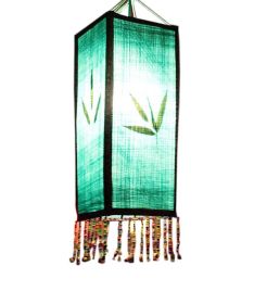 National Style Cloth Lantern, Green