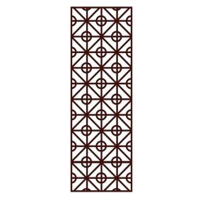Retro Wooden Lattice Decal Window Film