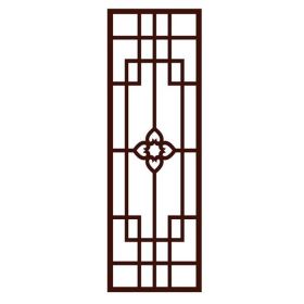 Chinese Redwood Lattice Frosted Window Film, Style 4