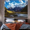 Mountains Landscape Wall Tapestry, 43x59in