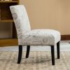 Botticelli Letter Print Armless Accent Chair