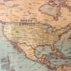 Vintage Retro Globe Poster, Framed