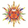 3D Metal Sun Wall Hanging Art