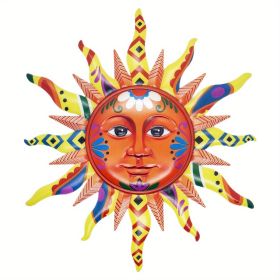 3D Metal Sun Wall Hanging Art