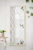 24x60in Distressed White Full Body Floor Mirror