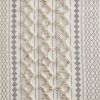 Cotton Printed Chenille Stripe Curtain Panel