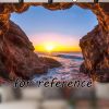 Nature Cave Beach Wall Tapestry, 51x70in
