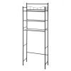 Over-the-Toilet Steel Storage Shelf, Black