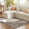 4x6 Traditional Washable Rug, Dark Mixed-Brown