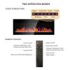 42in Recessed Ultra-Thin Electric Fireplace