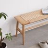 Natural Oak Wood Dining Bench