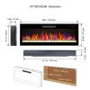 60in Recessed Ultra-Thin Electric Fireplace