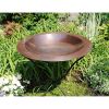 24in Copper Plated Brass Bird Bath Bowl