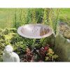24in Copper Plated Brass Bird Bath Bowl