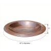 24in Copper Plated Brass Bird Bath Bowl