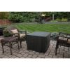 30in Bronze Propane Fire Pit with Lava Rocks